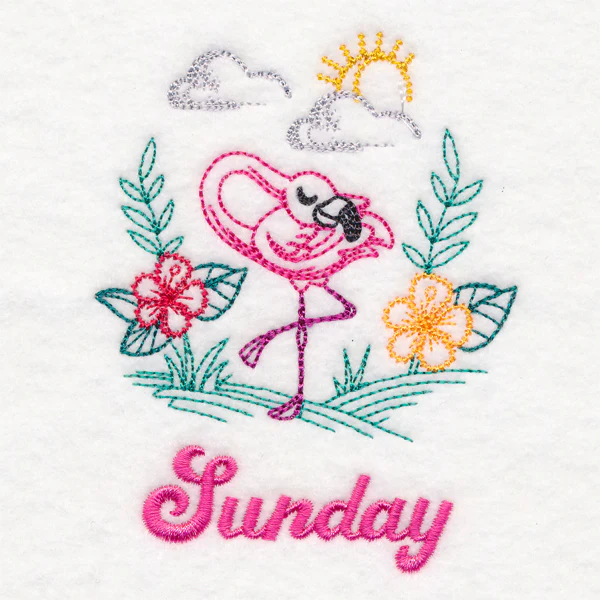 Tropical Flamingo - Sunday (Vintage) - Image 2