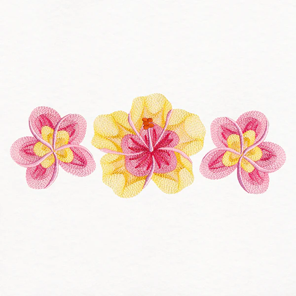 Tropical Flowers Trio