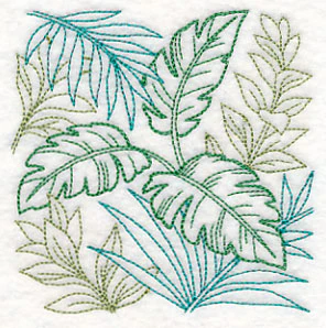 Tropical Greenery Square (Vintage) - Image 5