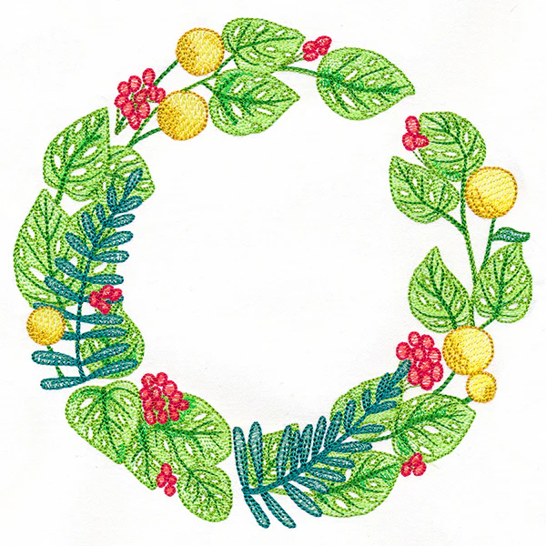 Tropical Monstera Adansonii Wreath - Image 3