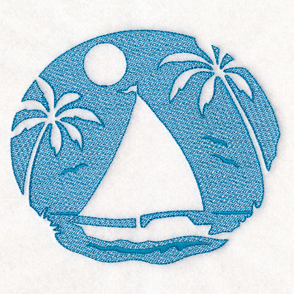 Tropical Sailboat (Embossed) - Image 5