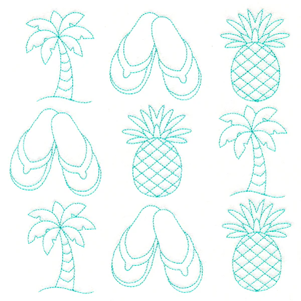 Tropical Treasures in Paradise Quilting (Double Run) - Image 2