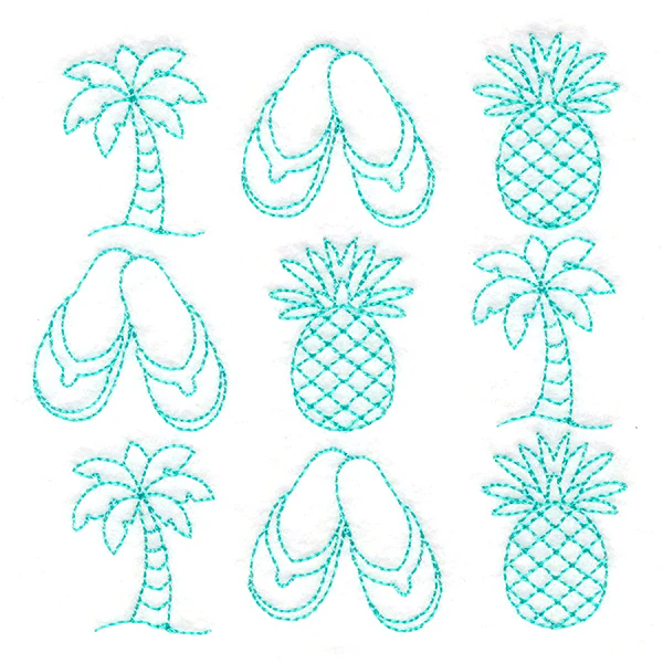 Tropical Treasures in Paradise Quilting (Double Run) - Image 5