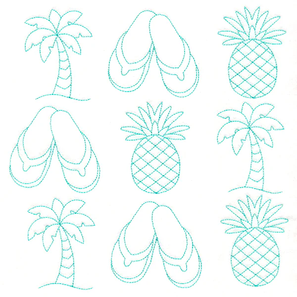 Tropical Treasures in Paradise Quilting (Double Run) - Image 6