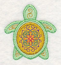 Tropical Turtle 1 (Heirloom Applique) - Image 4