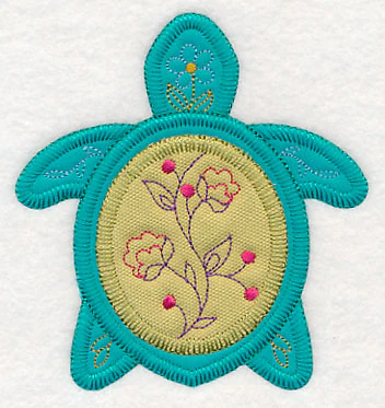 Tropical Turtle 2 (Heirloom Applique) - Image 2