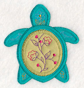 Tropical Turtle 2 (Heirloom Applique) - Image 3