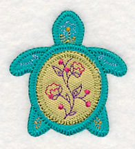 Tropical Turtle 2 (Heirloom Applique) - Image 4