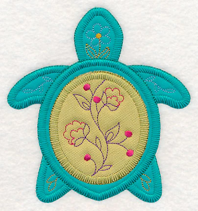 Tropical Turtle 2 (Heirloom Applique) - Image 5