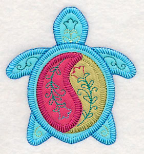 Tropical Turtle 3 (Heirloom Applique) - Image 3