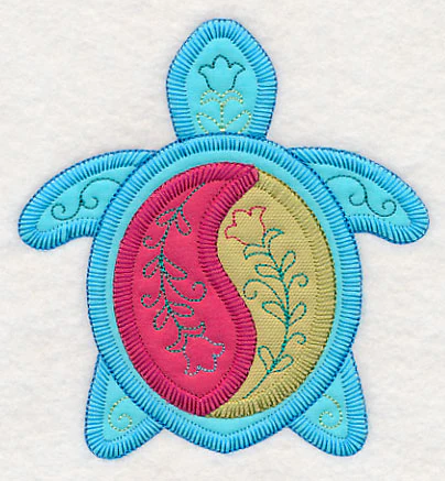 Tropical Turtle 3 (Heirloom Applique) - Image 5