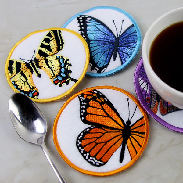 True Beauty Butterfly Coaster -Tiger Swallowtail (In-the-Hoop) - Image 3