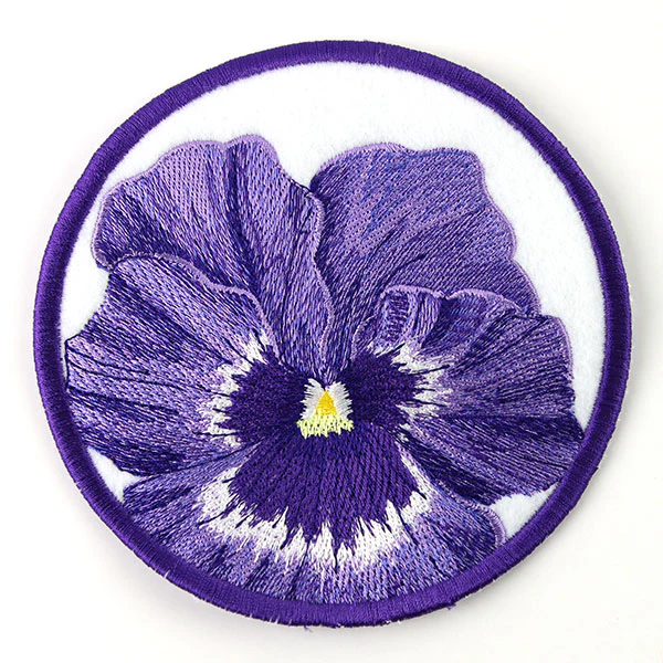 True Beauty Pansy Coaster (In-the-Hoop) - Image 5