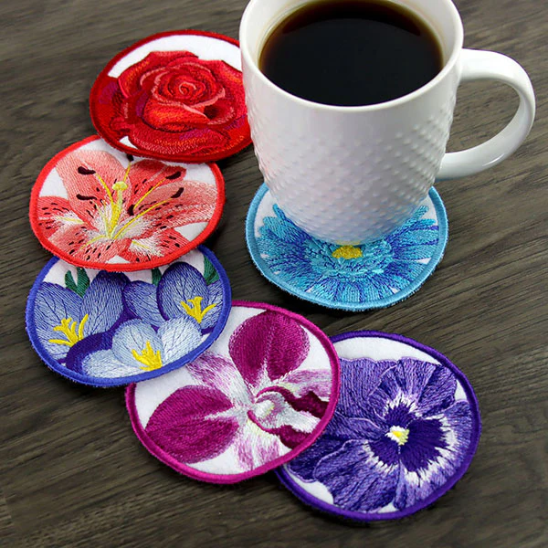 True Beauty Rose Coaster (In-the-Hoop) - Image 3