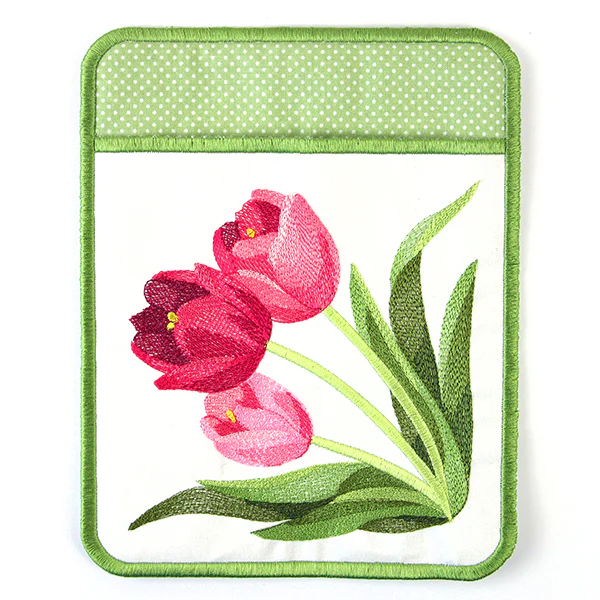 Truly Tulip Pot Holder (In-the-Hoop) - Image 2