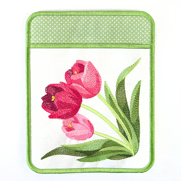 Truly Tulip Pot Holder (In-the-Hoop) - Image 3