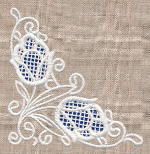 Tulip Beauty Corner (Cutwork) - Image 3