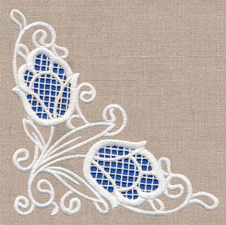 Tulip Beauty Corner (Cutwork) - Image 4