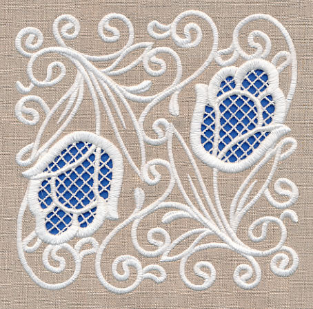 Tulip Beauty Square (Cutwork) - Image 2