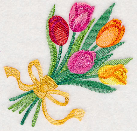 Tulip Bouquet in Watercolor - Image 3