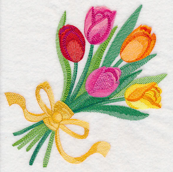 Tulip Bouquet in Watercolor - Image 5