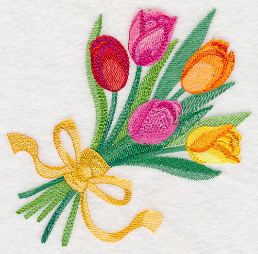 Tulip Bouquet in Watercolor - Image 7