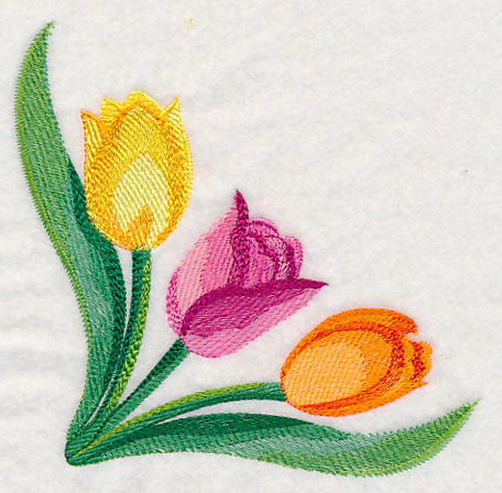 Tulip Corner in Watercolor - Image 4