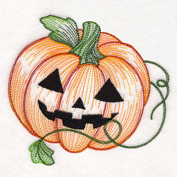 Tumbling Jack o' Lantern Etching - Single