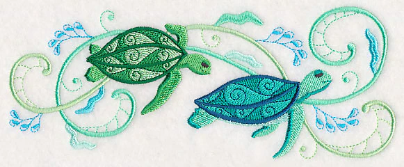 Turtles and Seagreens Border - Image 3