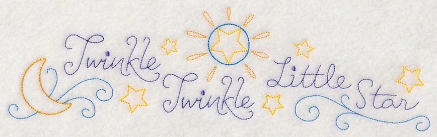 Twinkle Twinkle Little Star Border (Vintage) - Image 6