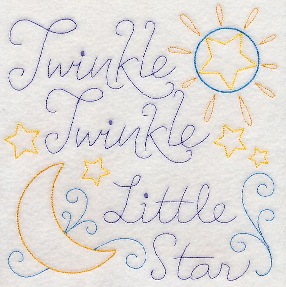 Twinkle Twinkle Little Star Square (Vintage) - Image 6