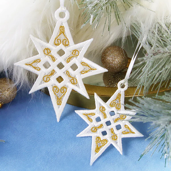 Twinkling Star of Bethlehem Ornament (Lace) - Image 10