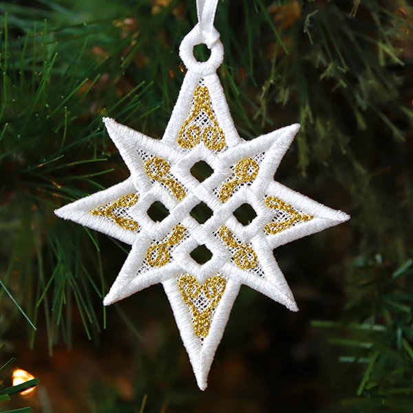 Twinkling Star of Bethlehem Ornament (Lace) - Image 5