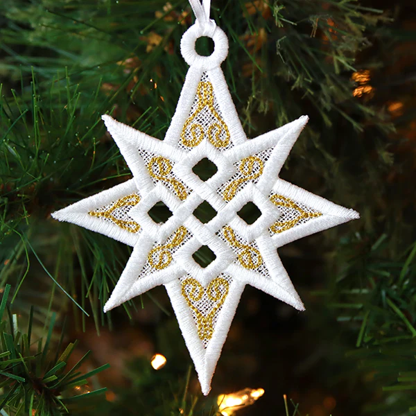 Twinkling Star of Bethlehem Ornament (Lace) - Image 8