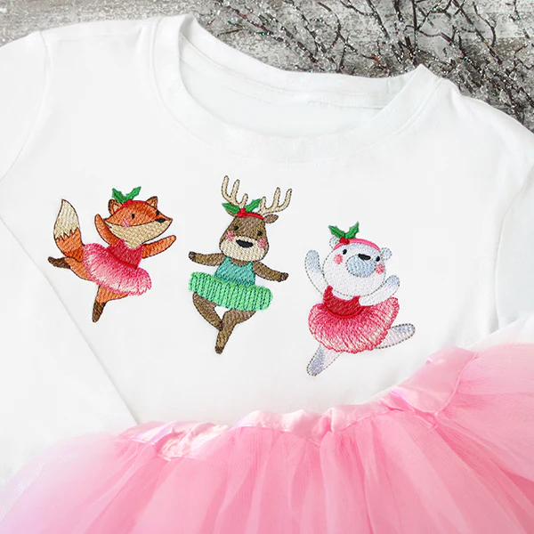 Twirling Christmas Ballerinas Trio - Image 6