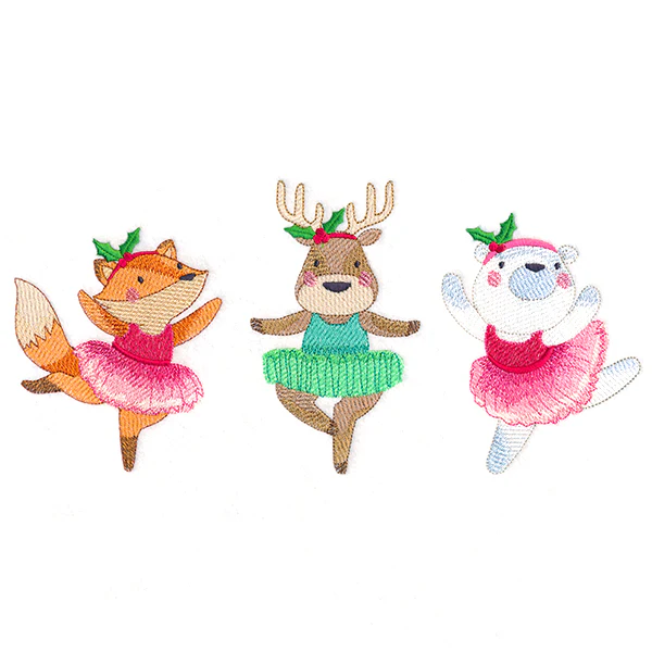 Twirling Christmas Ballerinas Trio - Image 9