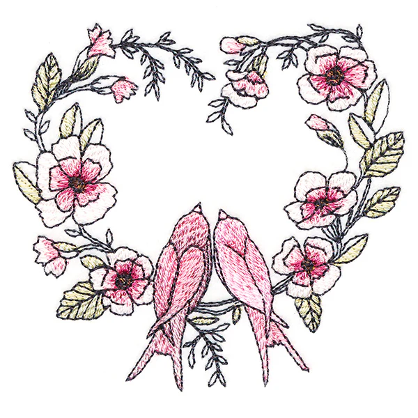 Twitterpated Lovebirds in Bloom - Image 4