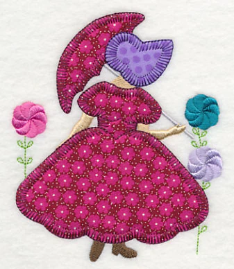 Umbrella Girl (Heirloom Applique) - Image 2