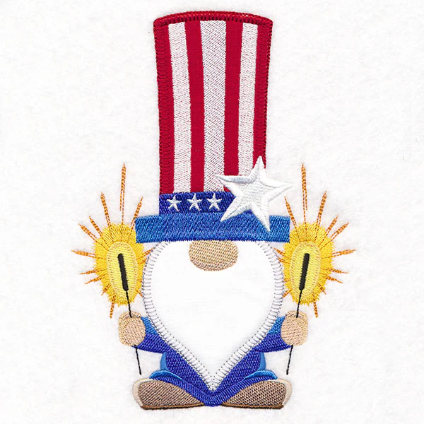 Uncle Sam Gnome (Heirloom Applique) - Image 3