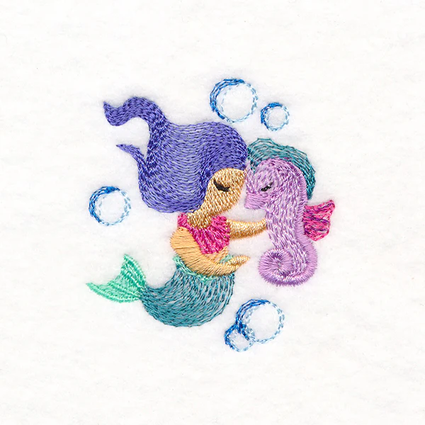 Under the Sea - Mermaid & Seahorse - Image 3