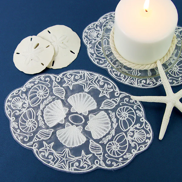 Under the Seashell Doily (Organza) - Image 8