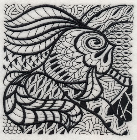 Undersea Elegance (Blackwork) - Image 3