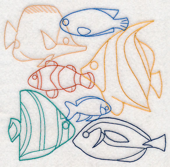 Underwater Fish Collage (Vintage) - Image 6
