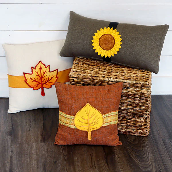 Up and Autumn Pillow Wrap - Sunflower (In-the-Hoop) - Image 10