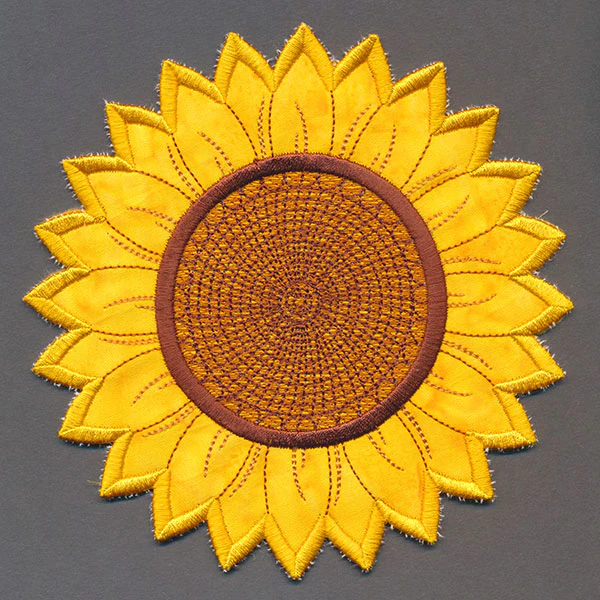 Up and Autumn Pillow Wrap - Sunflower (In-the-Hoop) - Image 5