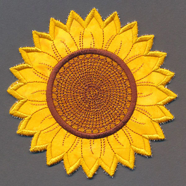 Up and Autumn Pillow Wrap - Sunflower (In-the-Hoop) - Image 7