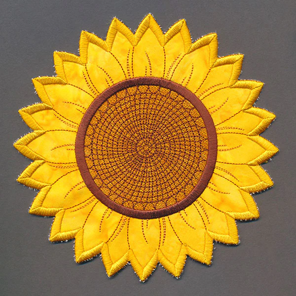 Up and Autumn Pillow Wrap - Sunflower (In-the-Hoop) - Image 9