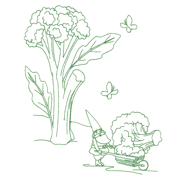 Vegetable Patch Garden Gnomes - Broccoli - Image 2