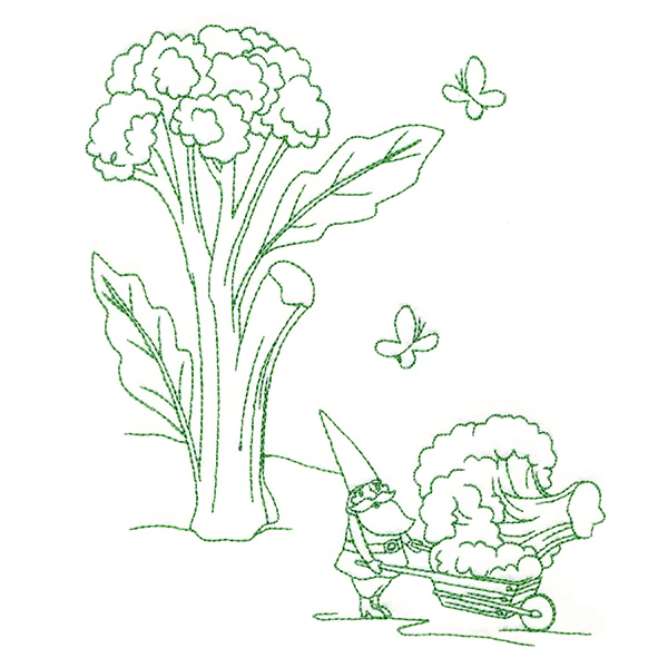 Vegetable Patch Garden Gnomes - Broccoli - Image 3