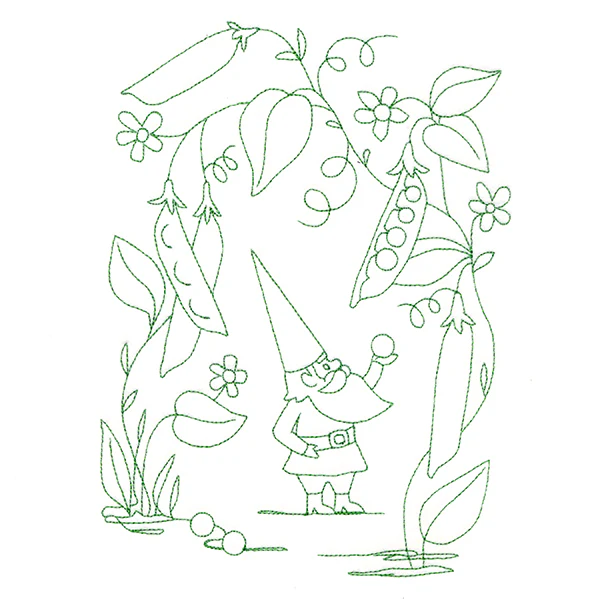 Vegetable Patch Garden Gnomes - Peas - Image 3